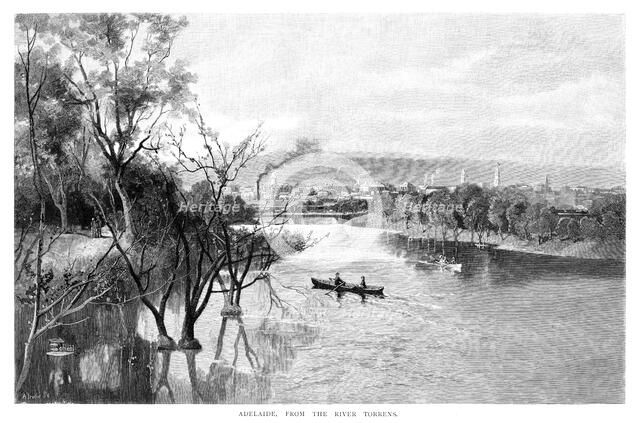 'Adelaide, from the River Torrens', 1886. Artist: Unknown