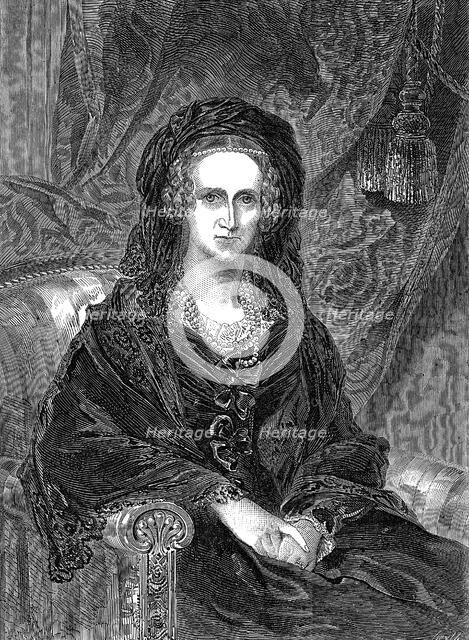 Adelaide of Saxe-Coburg Meiningen (1792-1849), German-born Queen-consort of William IV, 1849. Artist: Unknown