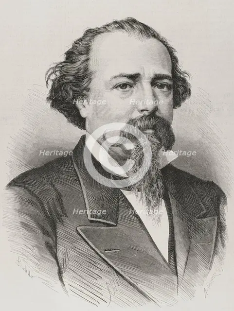 Adelardo López de Ayala (1828-1879), Spanish liberal playwright and politician, 1878. Creator: Arturo Carretero y Sánchez.