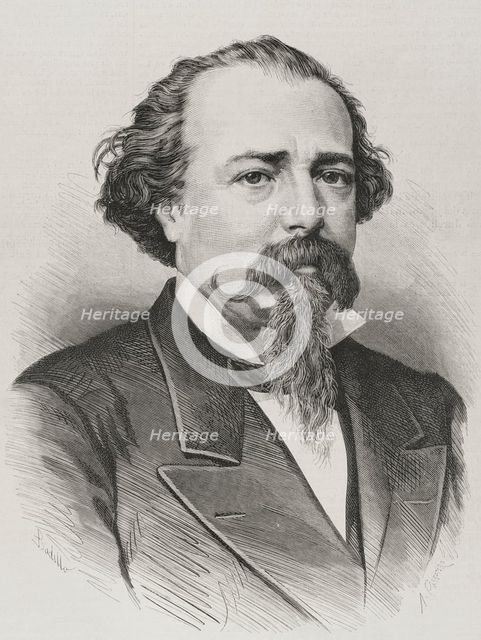 Adelardo López de Ayala (1828-1879), Spanish liberal playwright and politician, 1878. Creator: Arturo Carretero y Sánchez.