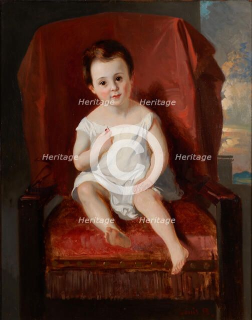 Adèle à la cerise, between 1831 and 1832. Creator: Louis Candide Boulanger.