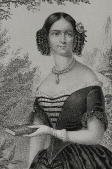 Adelgunde of Bavaria, (1823-1914), Duchess consort of Modena and Reggio (1846-1859)..., 1852. Creator: Julio Donón
