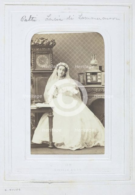 Adelina Patti, 1860-69. Creator: Camille Silvy.