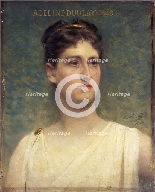 Adeline Dudlay (1858-1934), member of the Comédie-Française, 1885. Creator: Aime Morot.
