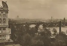 Adelphi Terrace Overlooks The River Eastward from the Hotel Cecil to the Tower Bridge c1935. Creator: Donald McLeish
