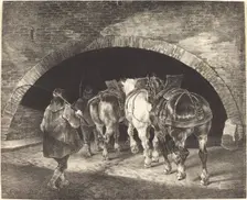 Adelphi Wharf, 1821. Creator: Theodore Gericault