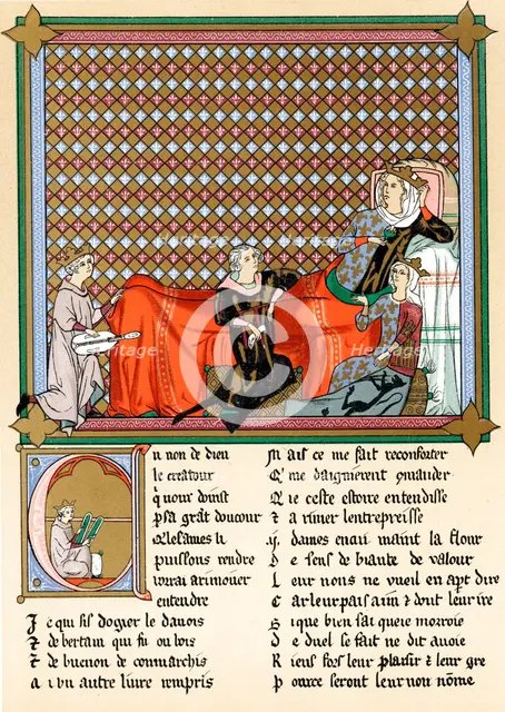 Adenet le Roi, 'King of the Minstrels', 13th century. Artist: Unknown