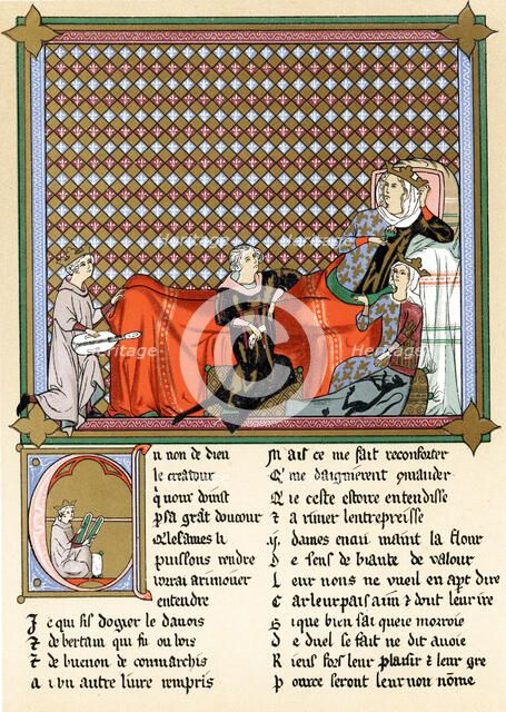 Adenet le Roi, 'King of the Minstrels', 13th century. Artist: Unknown