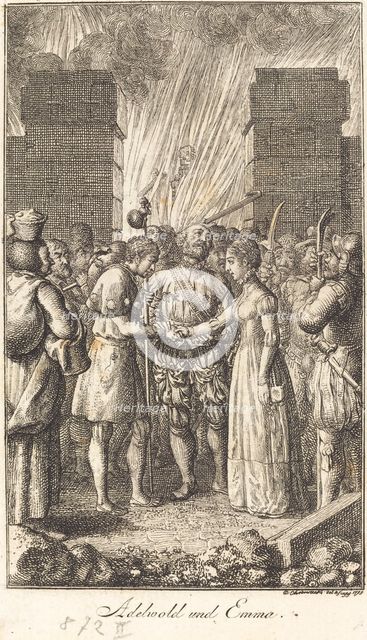 Adewold and Emma, 1798. Creator: Daniel Nikolaus Chodowiecki.