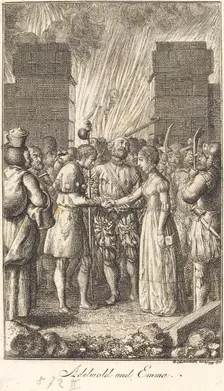 Adewold and Emma, 1798. Creator: Daniel Nikolaus Chodowiecki