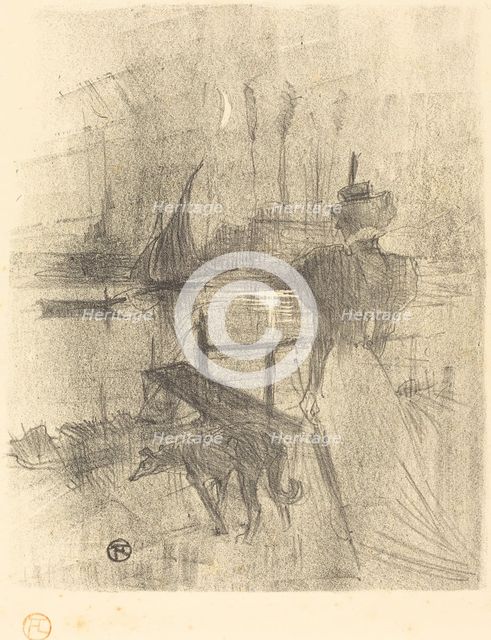 Adieu, 1895. Creator: Henri de Toulouse-Lautrec.