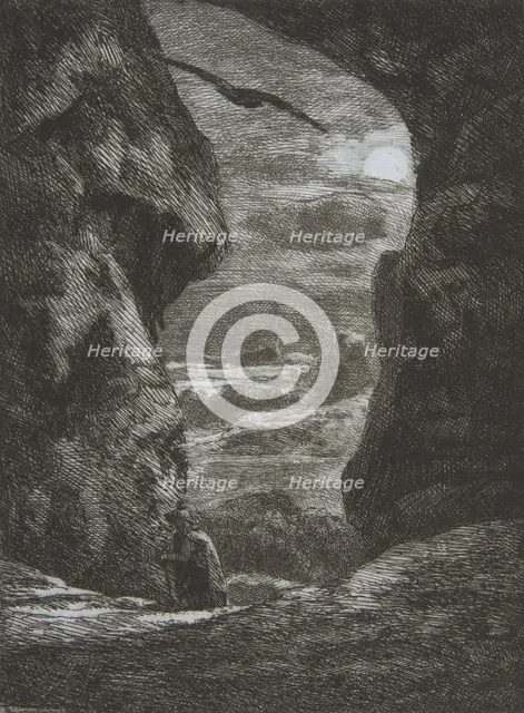 Adieu aux Karpatz, 1857. Creator: Felix Bracquemond.