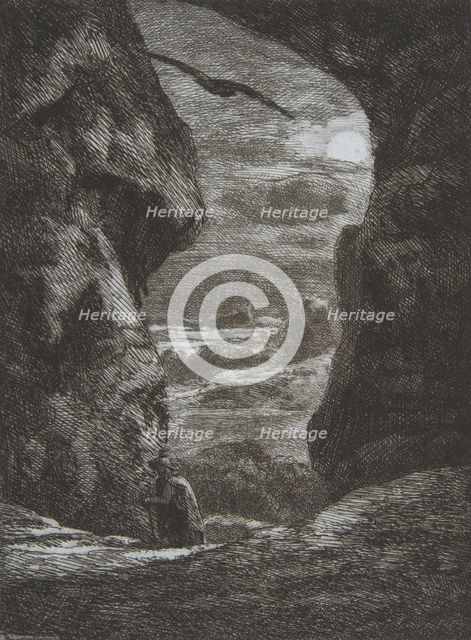 Adieu aux Karpatz, 1857. Creator: Felix Bracquemond.