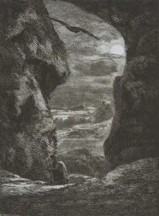 Adieu aux Karpatz, 1857. Creator: Felix Bracquemond