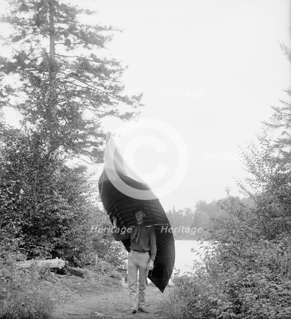 Adirondack carry, Adirondacks, N.Y., between 1900 and 1910. Creator: Unknown.
