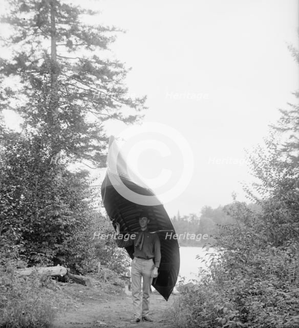 Adirondack carry, Adirondacks, N.Y., between 1900 and 1910. Creator: Unknown.