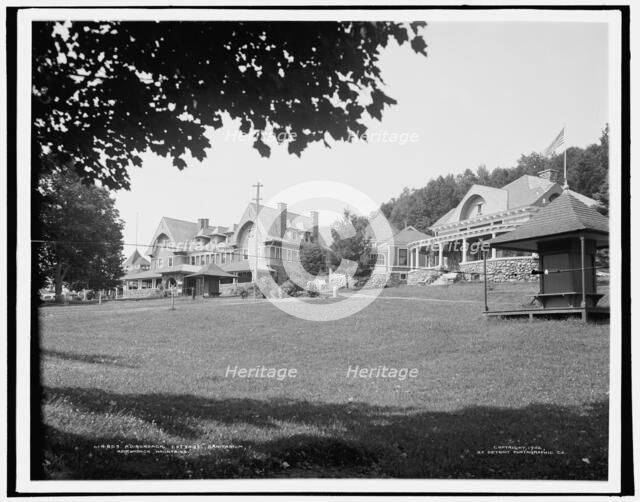 Adirondack Cottage Sanitarium, Adirondack Mountains, c1902. Creator: William H. Jackson.