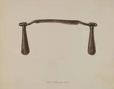 Adjustable Drawshave, 1938. Creator: Albert Geuppert