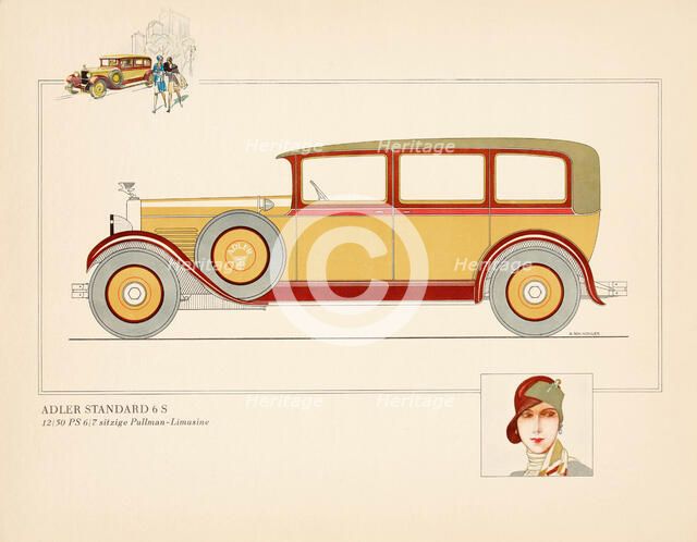 Adler Standard 6S Limousine, ca 1928-1930. Creator: Anonymous.