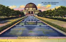 Adler Planetarium, Grant Park, Chicago, Illinois, USA, 1941
