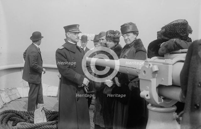 Adm. Burrage, Mrs. Geo. Fraser & Miss Vail, between c1915 and c1920. Creator: Bain News Service.
