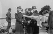 Adm. Burrage, Mrs. Geo. Fraser & Miss Vail, between c1915 and c1920. Creator: Bain News Service