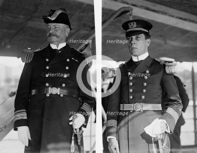 Adm. Badger and Cmd'r. Quevedo, 1913. Creator: Bain News Service.