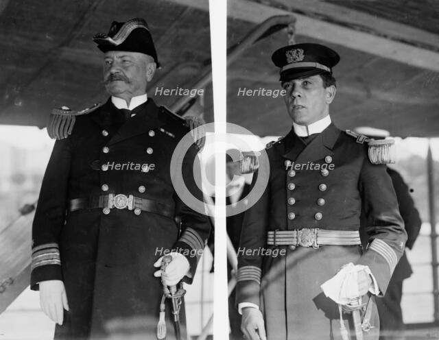 Adm. Badger and Cmd'r. Quevedo, 1913. Creator: Bain News Service.