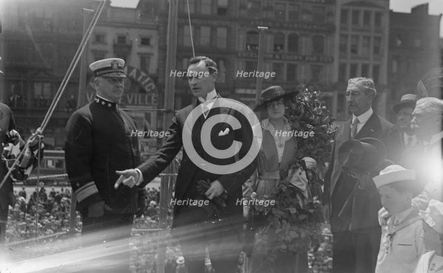 Adm. Usher & Mayor Mitchel, 1917. Creator: Bain News Service.