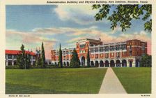 Administration Building and Physics Building, Rice Institute, Houston, Texas, USA, 1938