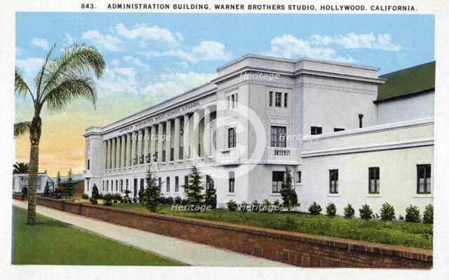 Administration building, Warner Brothers Studios, Hollywood, Los Angeles, California, USA, 1925. Artist: Unknown
