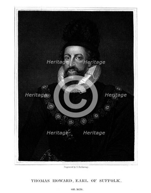 Admiral Thomas Howard, 1st Earl of Suffolk, (1825).Artist: G Kellaway