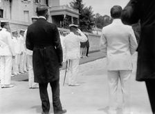 Admiral Togo at the U.S. Naval Academy, Annapolis, Maryland, 1911. Creator: Harris & Ewing