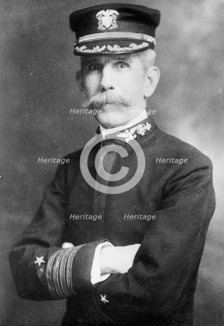 Admiral Wainwright, portrait bust, in uniform, 1911. Creator: Bain News Service.