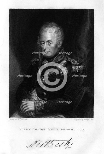 Admiral William Carnegie (1756-1831), 7th Earl of Northesk, 1837.Artist: Henry Cook