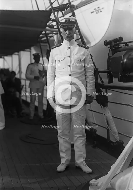 Admiral William S. Benson Aboard The Mayflower, June 24, 1917. Creator: Harris & Ewing.