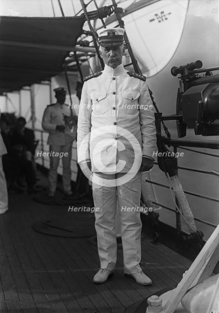 Admiral William S. Benson Aboard The Mayflower, June 24, 1917. Creator: Harris & Ewing.