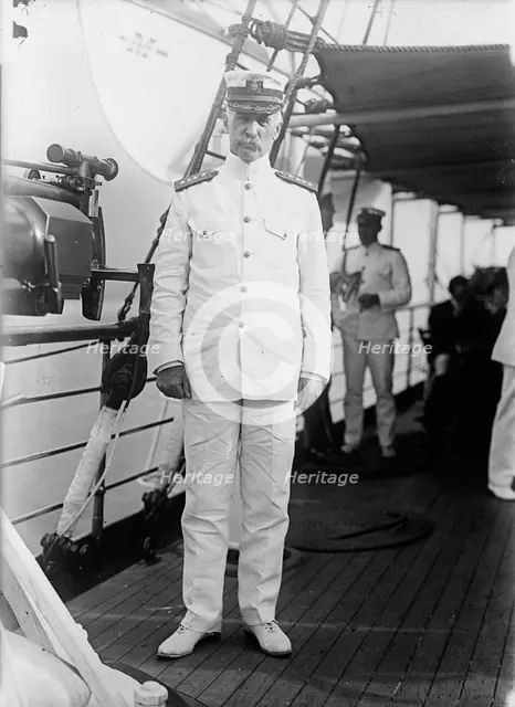 Admiral William S. Benson Aboard The Mayflower, June 24, 1917. Creator: Harris & Ewing.