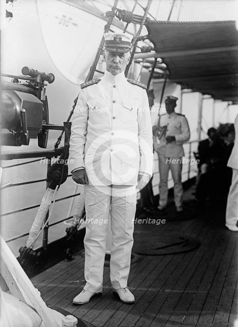 Admiral William S. Benson Aboard The Mayflower, June 24, 1917. Creator: Harris & Ewing.