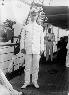 Admiral William S. Benson Aboard The Mayflower, June 24, 1917. Creator: Harris & Ewing