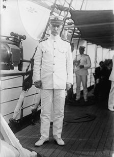 Admiral William S. Benson Aboard The Mayflower, June 24, 1917. Creator: Harris & Ewing