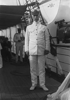 Admiral William S. Benson Aboard The Mayflower, June 24, 1917. Creator: Harris & Ewing