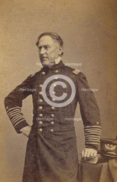 Admiral David Glasgow Farragut, about 1865. Creator: Mathew Brady.