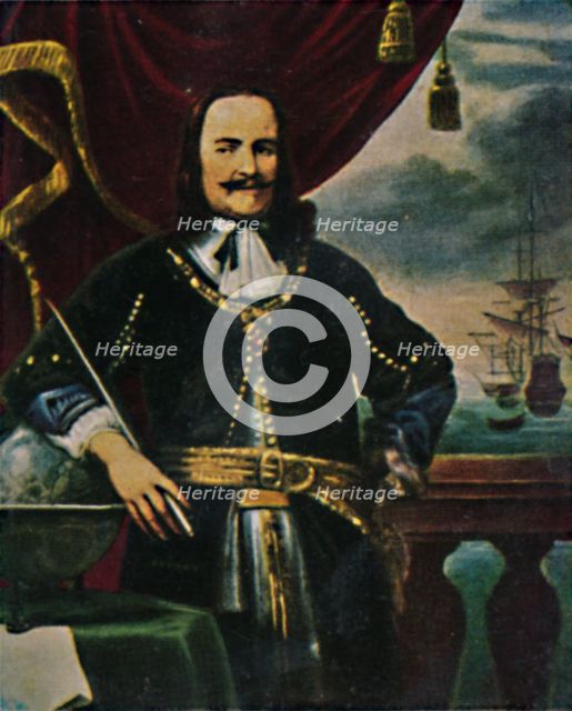'Admiral de Ruyter 1607-1676. - Gemälde von F. Bol', 1934. Creator: Unknown.