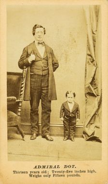 Admiral Dot : thirteen years old; twenty-five inches high, weighs only fifteen pounds, [1872?]. Creator: Unknown