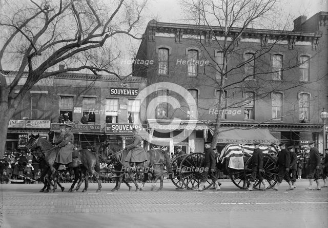 Admiral George Dewey, U.S.N. - Procession On Pennsylvania Avenue, 20 Jan 1917. Creator: Harris & Ewing.