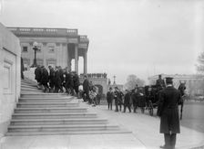 Admiral George Dewey, U.S.N. - Taking Coffin Into Capitol, 1917. Creator: Harris & Ewing