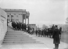 Admiral George Dewey, U.S.N. - Taking Coffin Into Capitol, 1917. Creator: Harris & Ewing