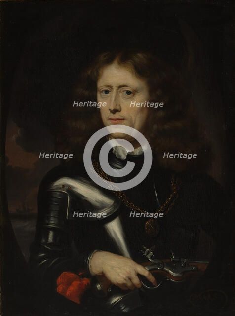 Admiral Jacob Binkes (born about 1640, died 1677). Creator: Nicolaes Maes.