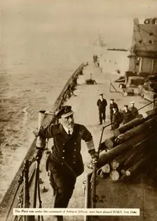 Admiral Jellicoe aboard HMS Iron Duke 1914, (1935). Creator: Unknown
